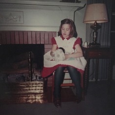 Anne, Christmas 1960.  Photo courtesy of Kathy McGovern.