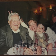 Anne and Lex with Uncle Ollie circa 2000.  Photo courtesy of Kathy McGovern.