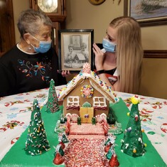 our last gingerbread house