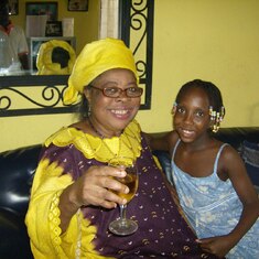 Mom and Lemaeke on Chima's Bday May 2007