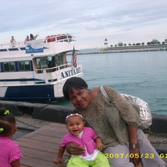 Chicago's Navy Pier hanging with your grandkids