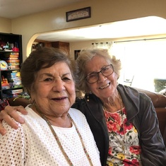 Mom with Francis Esperanza, her life long friend and Comadre ❤️.