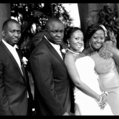 James Jatau, Tony and Kyola Fakah and Murna Opatola at their wedding