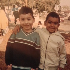 Anthony and his cousin Jose Jr. 
