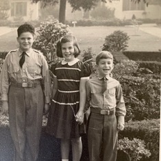 Tony on the right, with Steven and Judy Joseph