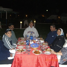 Christmas 2007 at Qurum Sheraton Oman, with our good friends Tony, Maura, Ishwar, Celine and Adarsh