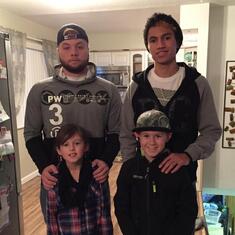 Anthony here with his brother, Gentry and cousins Cole and Avery.