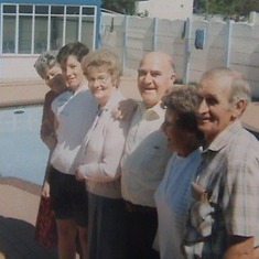 Anthony, Grampa Tom, Granny Pearl, Grampa Wobbles, Granny Curia and Great Aunt Alma - 1991.  Today they are all in heaven together.