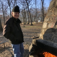 Starting fire at Rock Creek Park