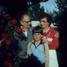 Anton, Dori and Tom, at their home in Columbia (311 Crown Point)