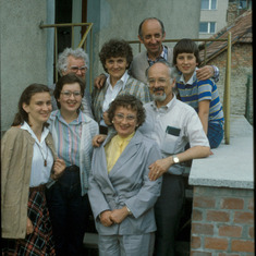 Anton and Dori with Hyross (Dori's) family.  1983