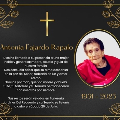 Antonia Fajardo Rapalo