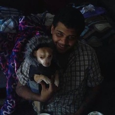 he and our old little chihuahua
