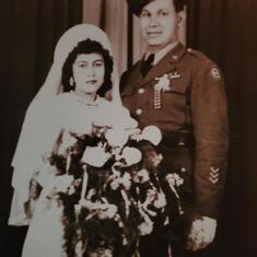 Mom's & Dad's wedding day Jan 30th 1942