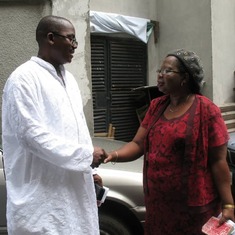 Mrs Da-Costa and Chief Olugbenga Ajala. November 2010 after CIS anniversary Thanksgiving