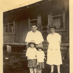 Armond in Africa -front right - with Physician Father-Nurse Mother-and Brother-1928