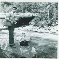 1957 July Newhalem Creek Art - Alan