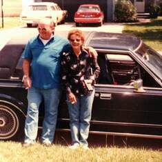 Arthur Bruce Scholes SR. with his second wife Nancy Leist / Scholes they had 1 child together Candy.