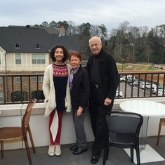 With Granddaughter Ruby and Wife Margaret.