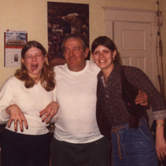 Art with his daughters, Penny and Glow.