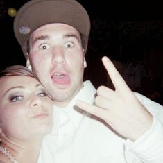 Artie and his only sister, Erica, at Erica's wedding.  He died a month later.