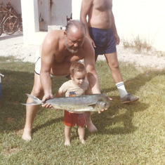 Grandpa, Georgie, and the big fish