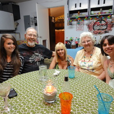 Grandpa with the ladies