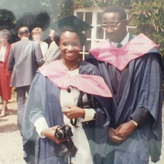 Graduation from East Anglia in 1986