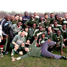 Shegs and the LNRFC 2nd XV immediately after the Carl Christian Memorial match in 2009