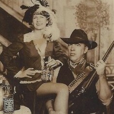Bev & Arvin, Old West sweethearts.