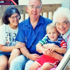 Four generations (1991).  Hazel went to Wisconsin every year for most of the summer after Adolph died to spend time with her family.  Karen would drive her there and Arvin would pick her up.  They loved stopping by to see Sam on the way home to ND.
