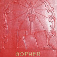 Photos from 1952 Grenora Gopher yearbook, when Arvin was a junior in high school.  It was published every other year.