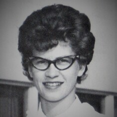 A close-up of the young Mrs. Hagen.  She was the director's secretary.
