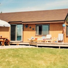 Close-up of the lake home.  Arvin & Bev stayed there every summer, then moved to their Fargo, ND, townhome for the fall & winter.
