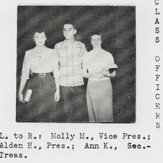 Alden was the freshman class president.