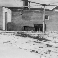"Hagen shanty" was written on the back of this photo.  It was the home Arvin's family lived in when they moved back to Grenora, ND.