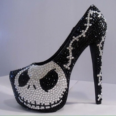 ashley would love these.... she loved "nightmare before christmas"..... and boy did she love shoes!!!!