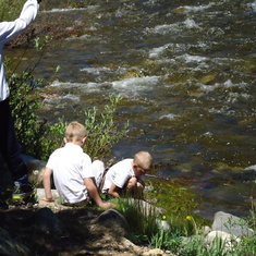 Boys in Colorado river