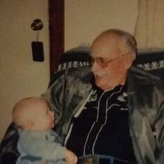 you insisted on this picture of caleb and granddad so you would have it when granddad was gone,