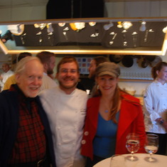 With the culinary school grad, December 2009.