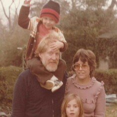 With Melinda, Roy and Jeanette, c. 1982