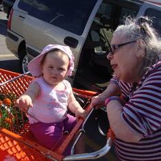 grandma and page in cart