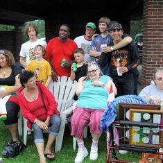 group pic at grandma 80th