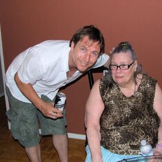 tim and grandma at my place