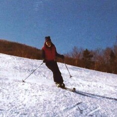 Mom Skiing