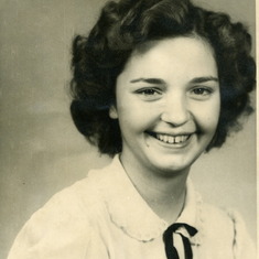 Audrey as a young girl