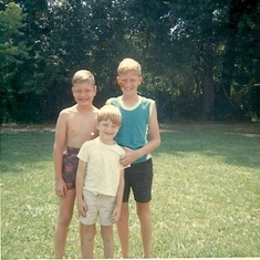 Audrey's sons Doug, Jeff & Troy
