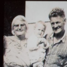 LEFT MUMS MOTHER ,OUR NANA ME  ( MICHAEL )AND MUMS DAD ,GRANDDAD JACK HANDS .I MISS THEM BOTH VERY 
MUCH ,NANA LOOKED AFTER ME WHEN I YOUNG WHILE MUM WAS AT WORK..A 
GREAT LADY ,VERY KIND HEARTED WAS
 MY NANA .  MUM IS ALSO A GREAT LADY
.VERY KIND HEARTED