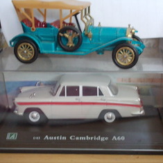 A60  AUSTIN CAMBRIDGE,AND A 1908  THOMAS CAR ,I GOT THESE 2 MODEL BACK IN 2013 FOR XMAS FOR MUM ,MUM AND DAD  HAD AN A60 CAMBRIDGE AS IN OTHER PHOTO.