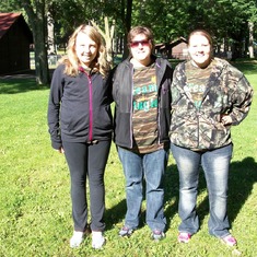 Kelsie-Julie-Haley at the Out of the Darkness Walk in Wausau. 2014